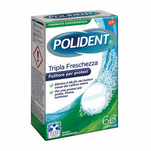 Polident - Tripla freschezza 66 compresse