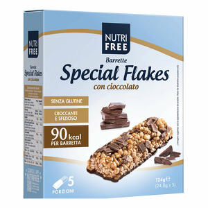 Nutrifree - Barrette special flakes cioccolato 24,8 g x 5