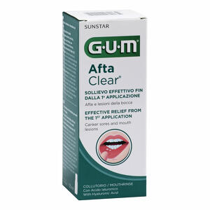 Gum - Aftaclear rinse 120 ml collutorio