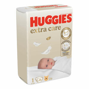 Huggies - Pannolino  extra care bebe' base 1 28 pezzi