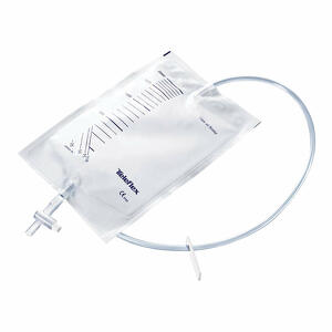 Teleflex medical - Sacca di drenaggio da gamba per incontinenza comfort rusch confezionata individualmente in pvc con tubo di raccordo diritto da 10cm rubinetto di scarico e valvola antireflusso 750m