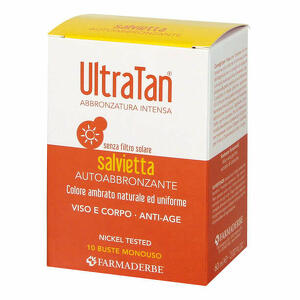 Farmaderbe - Ultra tan salviette autoabbronzanti 10 buste