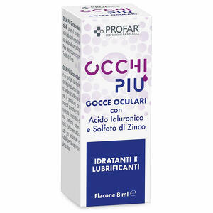 Profar - Gocce oculari  occhi piu' multidose acido ialuronico e solfato di zinco idratanti e lubrificanti 8 ml