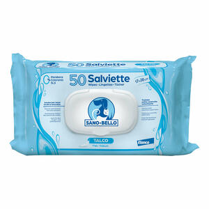 Sano e bello - Salviette detergenti talco 50 maxi salviette