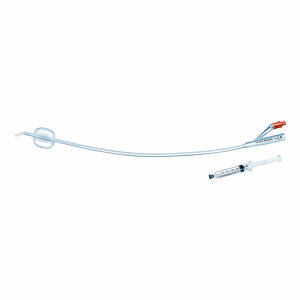 Teleflex medical - Catetere vescicale brillant plus aquaflat maschile a permanenza punta tiemann 1 foro laterale  2 vie ch 12-24 palloncino 10 ml lunghezza 41 cm