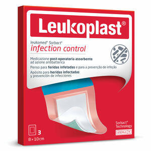 Leukomed - Sorbact medicazione 8x10 cm 5 pezzi