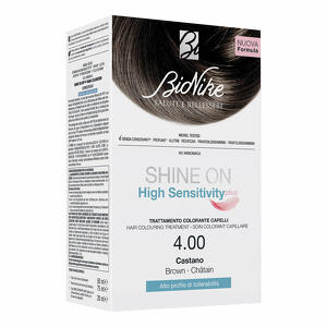 Bionike - Shine on high sensitivity plus castano 4,00 rivelatore in crema 75 ml + crema colorante 50 ml