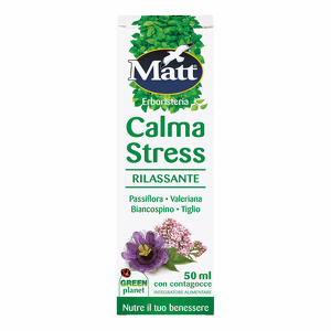 Matt&diet - Matt erboristeria calma stress rilassante gocce 50 ml