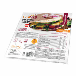 Flavis - Piadina wrap aproteica 3 pezzi da 80 g