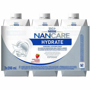 Nestle' - Nancare hydrate liquido 3 pezzi da 200 ml