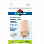 Master aid  separatore dita a doppio a anello Separatore dita master-aid footcare con anello doppio large 2 pezzi c11