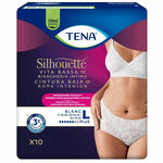 Tena Pannolone a mutandina assorbente  silhouette plus white large 10 pezzi